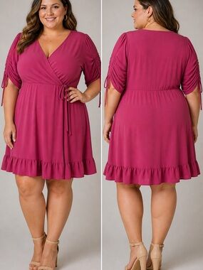 Torrid  Dress in Deep Pink